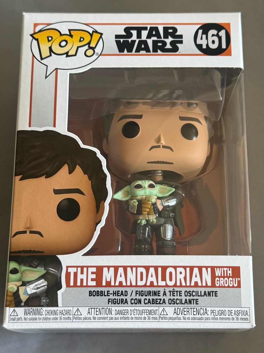 Funko The Mandalorian with Grogu Pop! Figure - Green, Brown